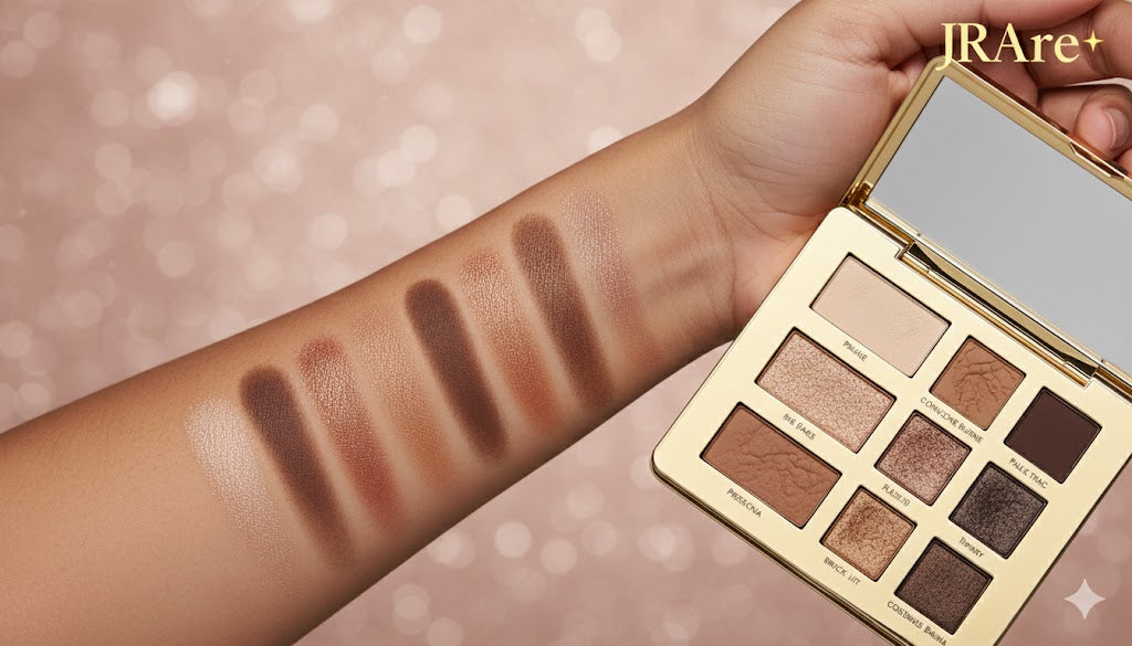 Paleta de sombras de ojos naturales