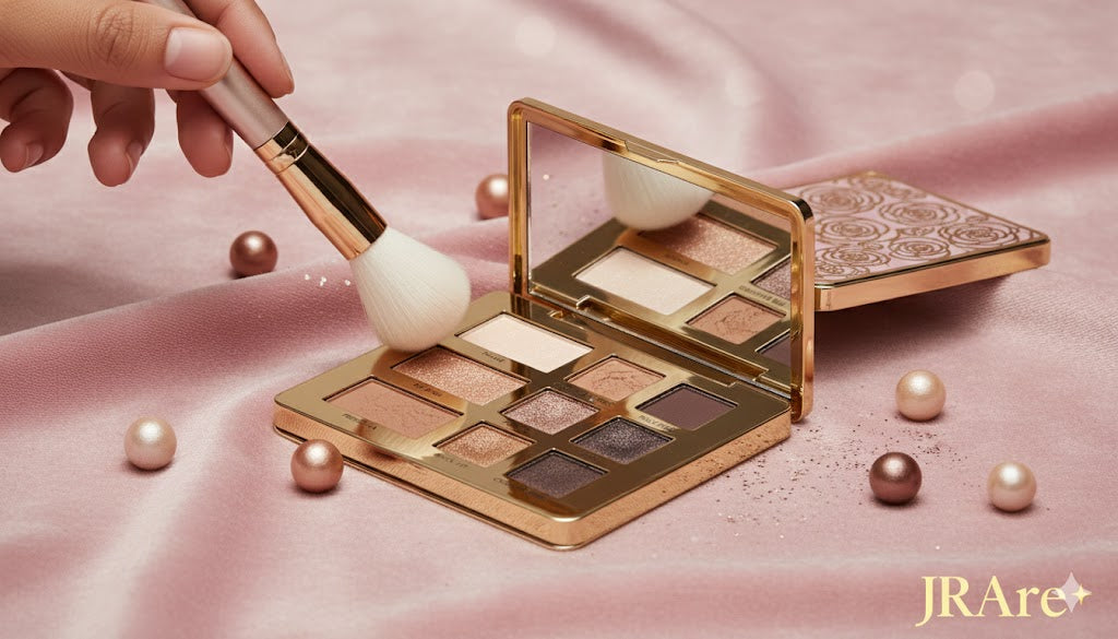 Paleta de sombras de ojos naturales