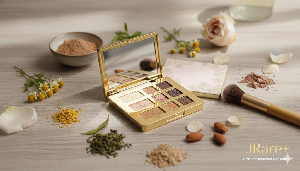 Paleta de sombras de ojos naturales
